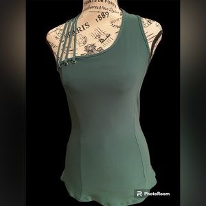 Venus Dark Green Halter Top